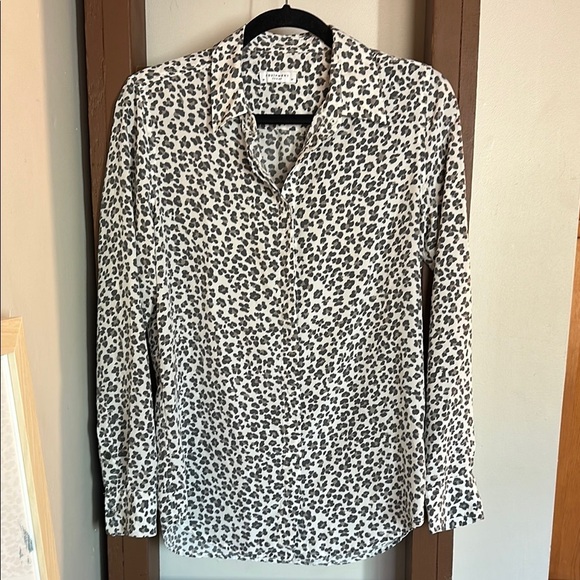 Equipment Silk Animal Print Blouse - Picture 1 of 4